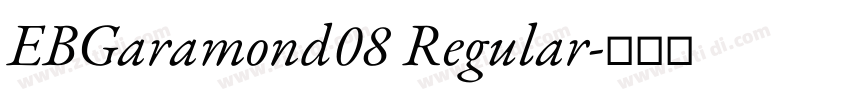 EBGaramond08 Regular字体转换